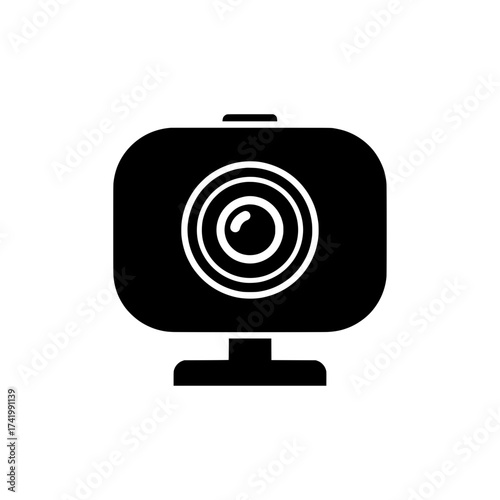 Webcam icon for video conferencing and online communication.