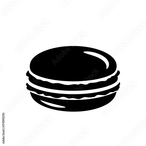 Delicious black and white macaron dessert perfect for any occasion sweet treat.