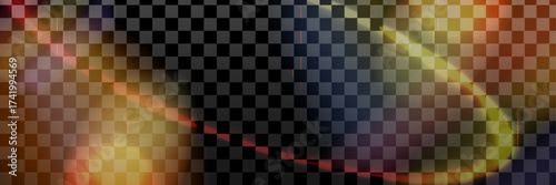 Film light overlay with orange and prism blur color. Overlay film background warm cinematic effect