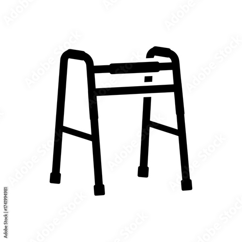 Medical walking aid for elderly people a helpful mobility device.