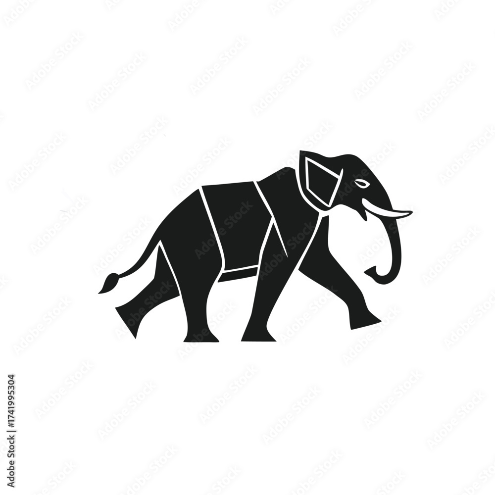 Fototapeta premium vector illustration of an elephant