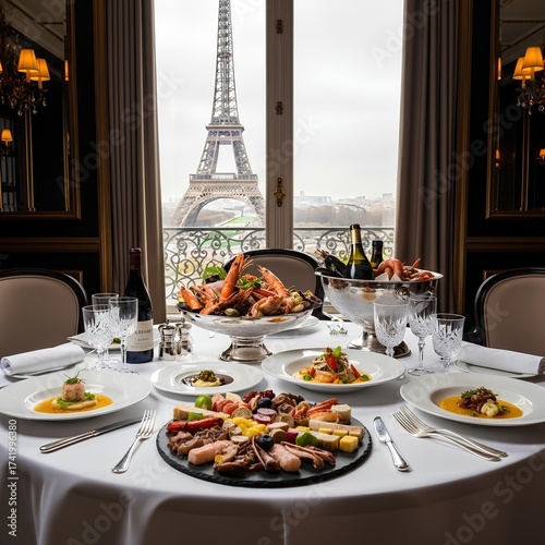 Luxurious Dinner at Eiffel Tower Restaurant