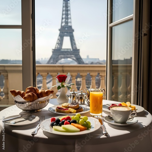 Eiffel Tower Breakfast View