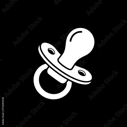 Baby pacifier icon for infant soothing and comfort.