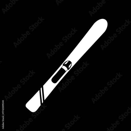 Single water ski equipment for summer sports and recreation.