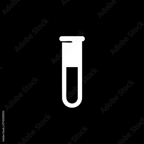 Test tube with liquid for scientific experiment and laboratory research.