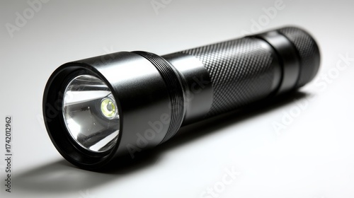 High quality black flashlight with durable design for outdoor and emergency use