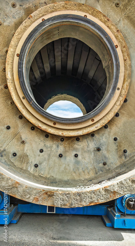 Fotografi ball sag mill , mineral processing , replacement part operating in a diamond min