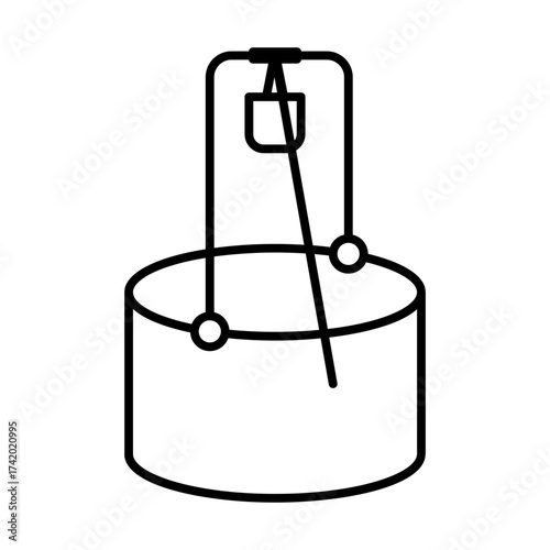 water well line icon