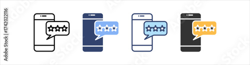 Review Icon Set Multiple Style Collection