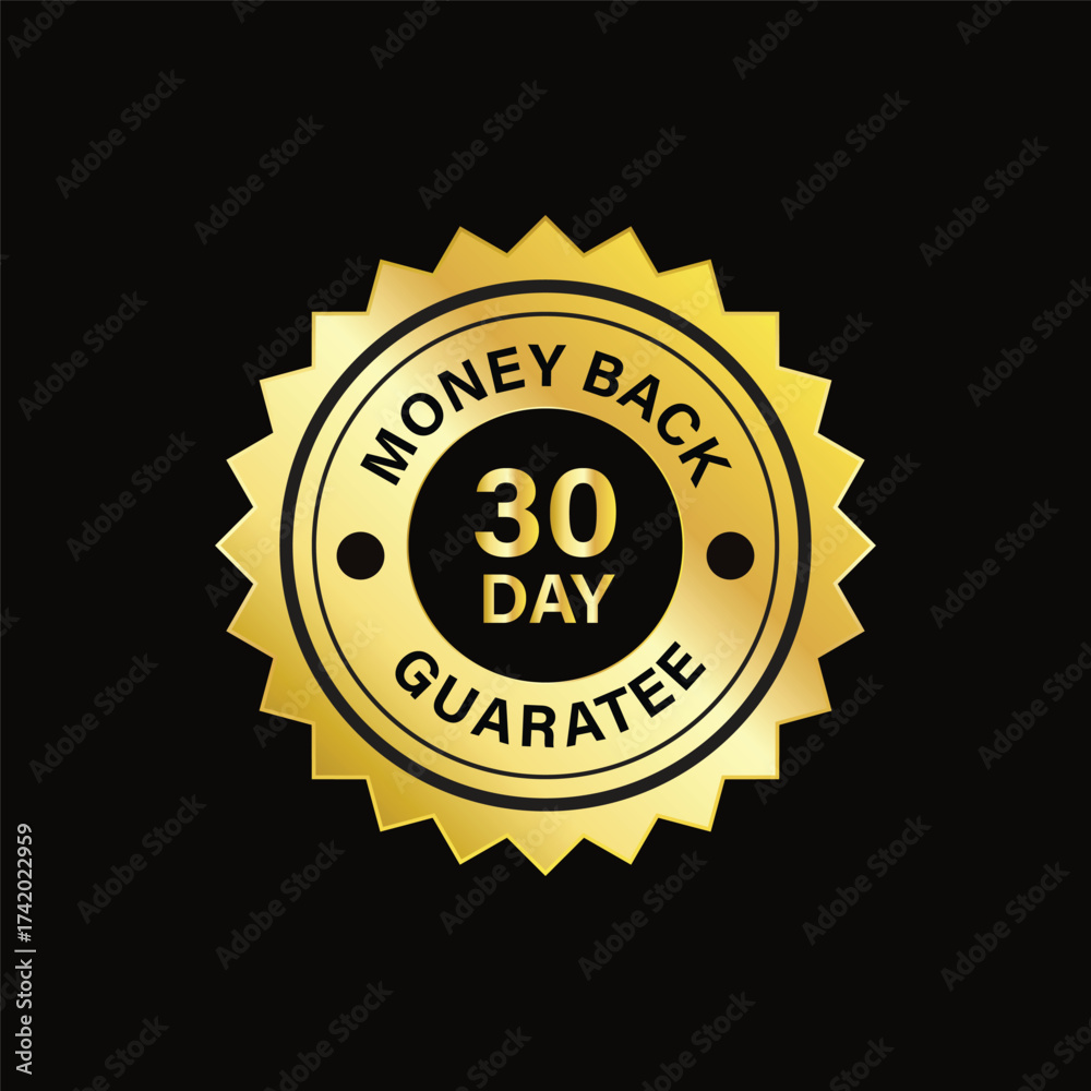 Naklejka premium Money Back Offer Banner Vector Design