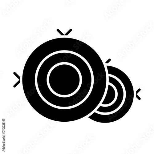 hay bale glyph icon