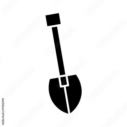 shovel glyph icon