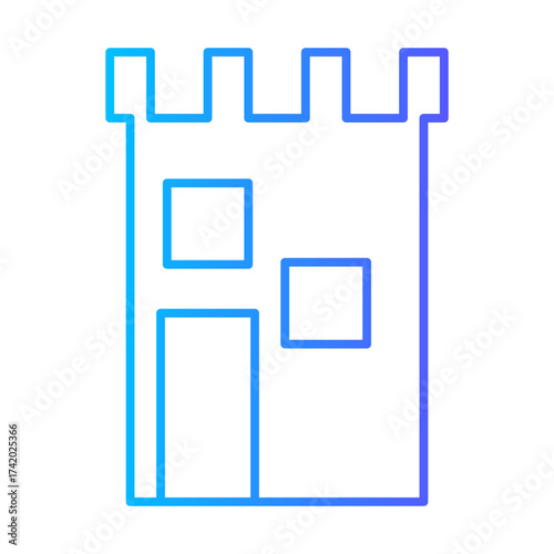 castle gradient icon
