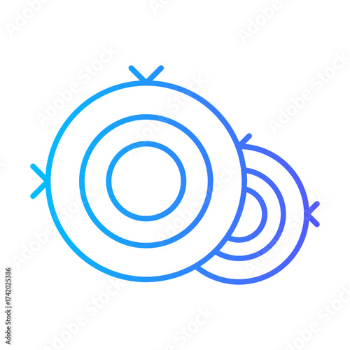 hay bale gradient icon