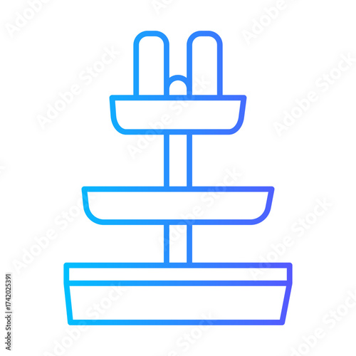 fountain gradient icon
