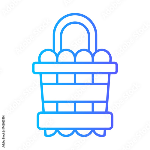 water bucket gradient icon