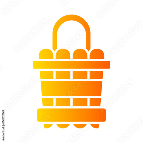water bucket gradient icon