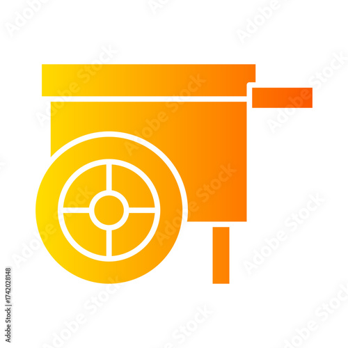 wheelbarrow gradient icon