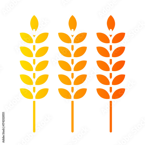 wheat gradient icon