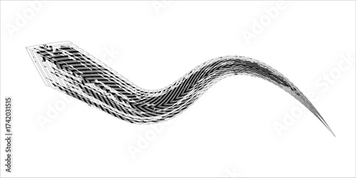 Tire trace track. Abstract wheels braking distances, tread silhouettes brushes. Isolated car or motorcycles vector trails