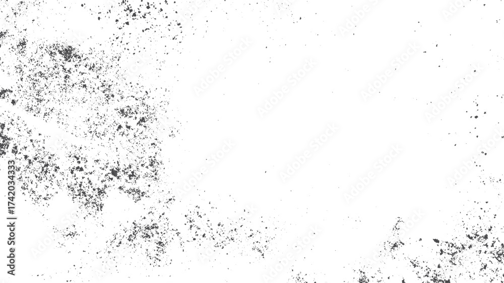 Obraz premium Abstract textured grunge background with dust grain overlay and scratch frame. Grainy black and white grunge texture with distressed vintage overlay background vector. 