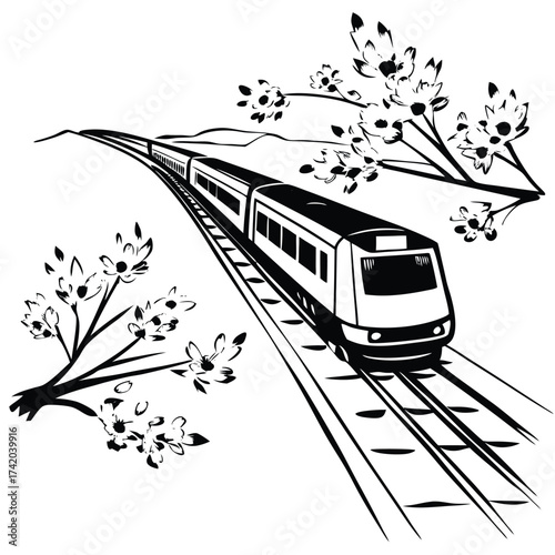 train art illustration silhouette 
