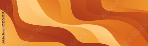 Abstract orange, brown, and beige gradient wave background. Modern banner design. Suitable for templates, sale banners, events, websites, headers, and more