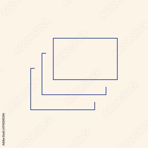 Elegant minimalist layers in navy bring sophisticated simplicity to modern design projects and create a clean, professional aesthetic for your brand