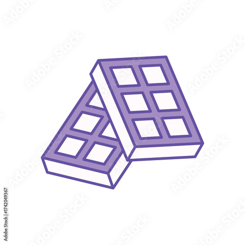 Chocolate icon clean and modern vector illustration