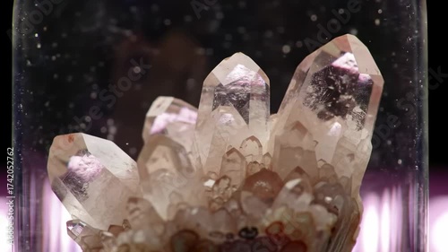 Sparkling Crystal Formation A Close-up of Mineral Beauty