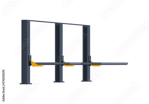 Automotive Lift System for Vehicle Maintenance and Repair.