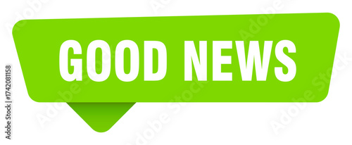 good news green sign isolated on transpatent background. good news sticker