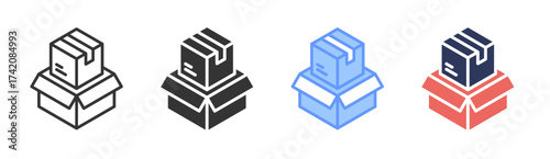 Supply icon set multiple style collection