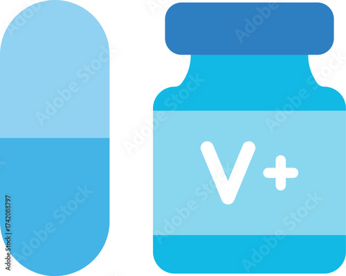 vitamin icon suitable for Parenting blogs, maternity stores, clinics