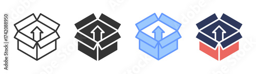 Supply icon set multiple style collection