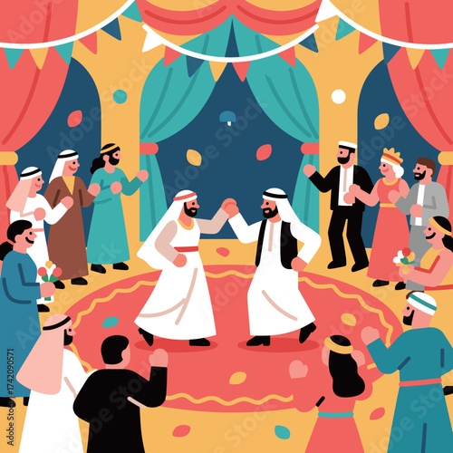 Traditional Arab Wedding Celebration