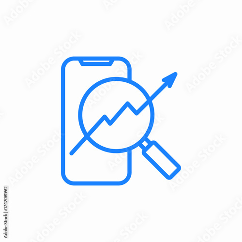 data analytics icon sign vector