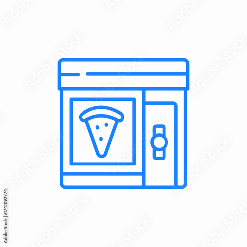 food pizza hut icon sign vector