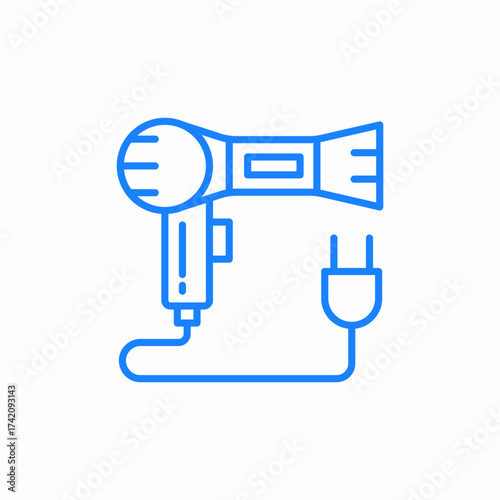 hair dryer icon sign vector