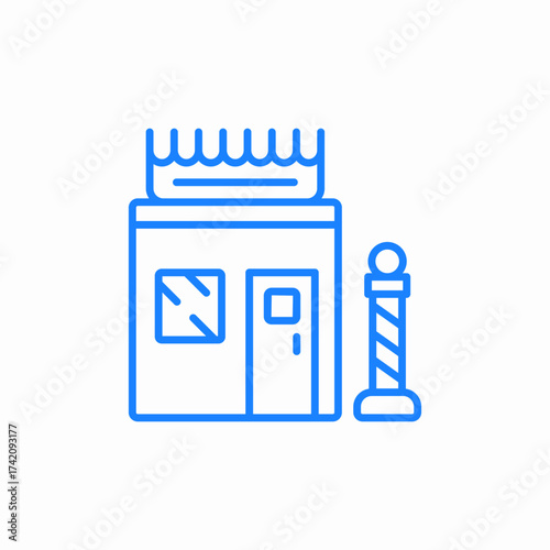 hair salon or barbershop icon sign vector
