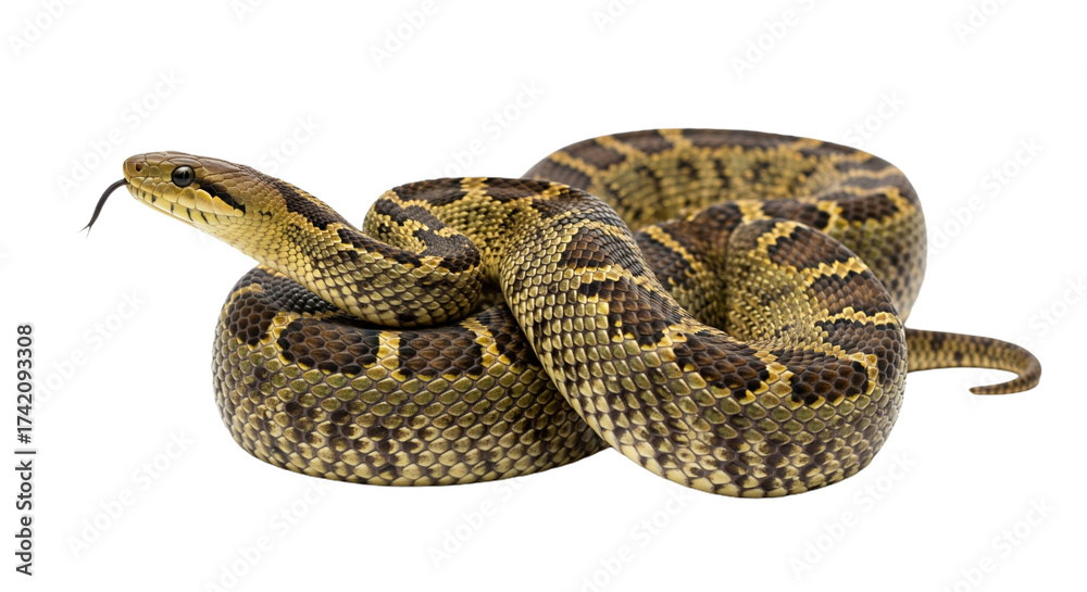 Obraz premium Snake with transparent png background