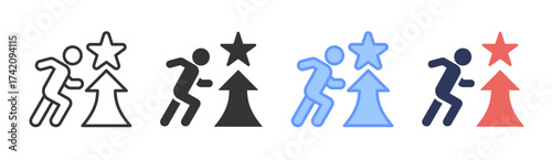 Success icon set multiple style collection