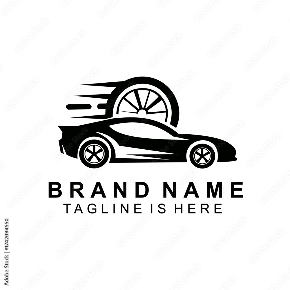 Fototapeta premium Modern Automotive Brand Logo Design