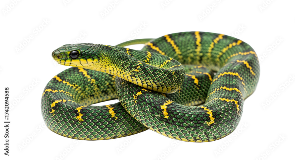 Obraz premium Snake with transparent png background