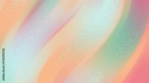 Colorful Abstract Background with Smooth Pastel Gradient Swirls Animation