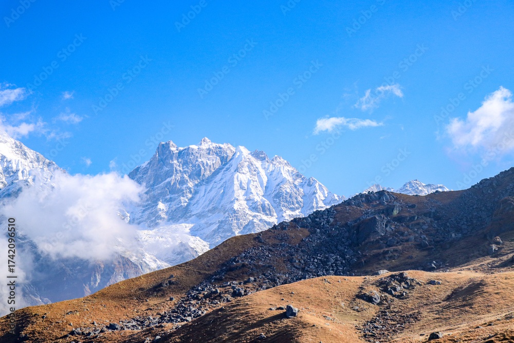 Fototapeta premium mountain landscape with snow