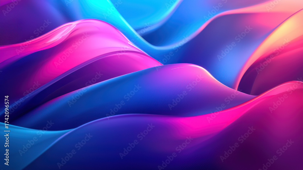 Obraz premium Abstract colorful waves