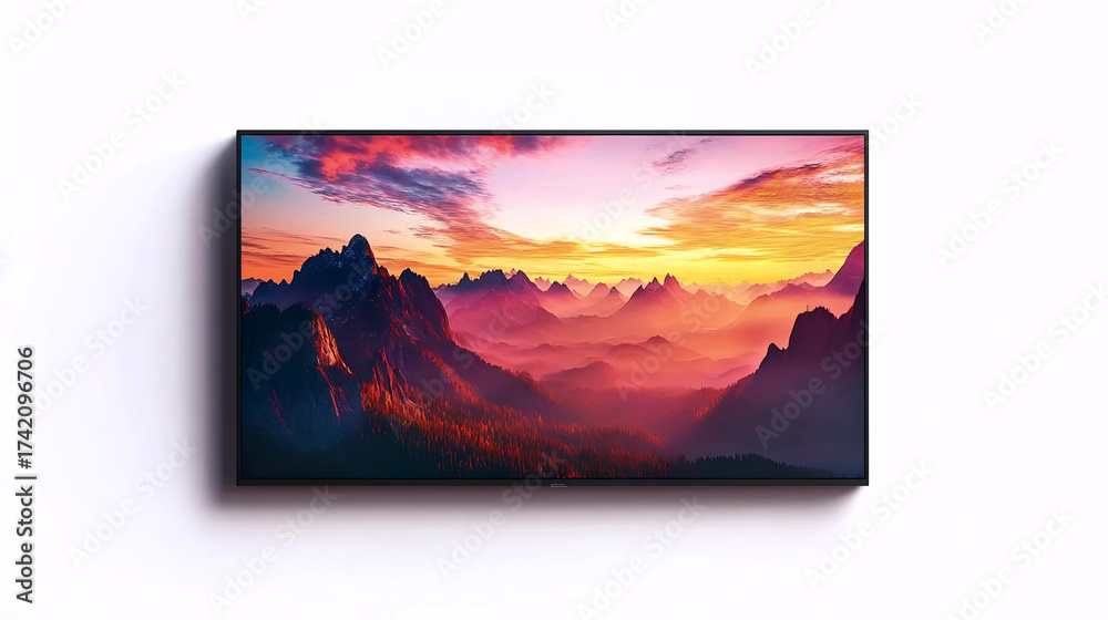 Naklejka premium Stylish Ultra Slim LCD