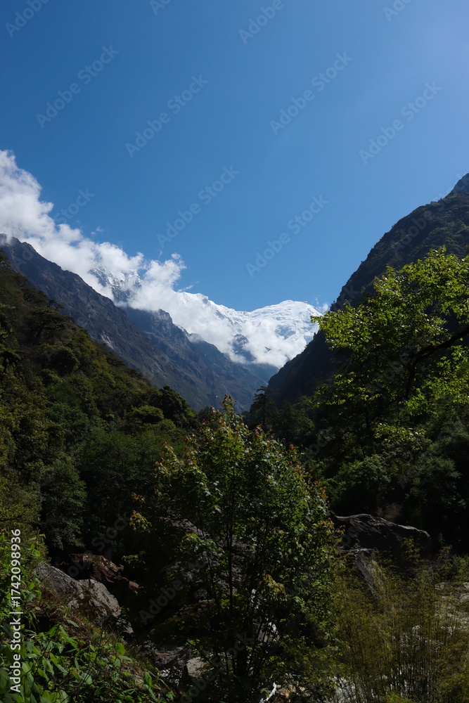 Obraz premium mountain landscape with clouds